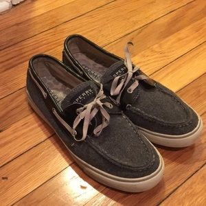 Sperry Topsider Charcoal Boat Shoes